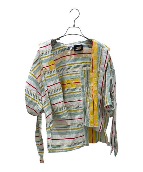 LOEWE（ロエベ）LOEWE (ロエベ) Paula's Ibiza マルチストライプシャツ マルチカラー サイズ:36の古着・服飾アイテム