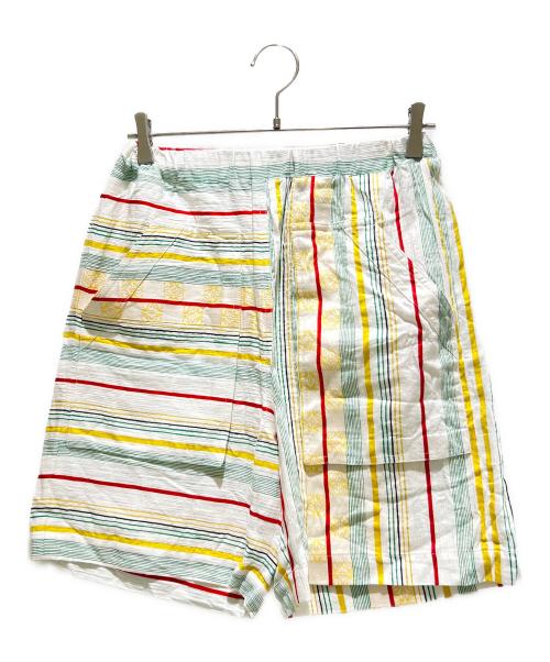 LOEWE（ロエベ）LOEWE (ロエベ) Paula's Ibiza Paula's Ibiza Shorts/パウラズイビザショートパンツ/S616Y04X45 ホワイト×マルチ サイズ:Sの古着・服飾アイテム