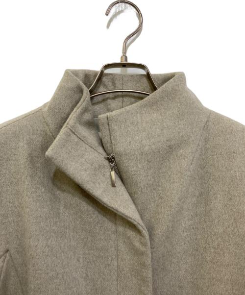 Chloe（クロエ）Chloe (クロエ) ウールアンゴラスタンドカラーコート ベージュ サイズ:40の古着・服飾アイテム
