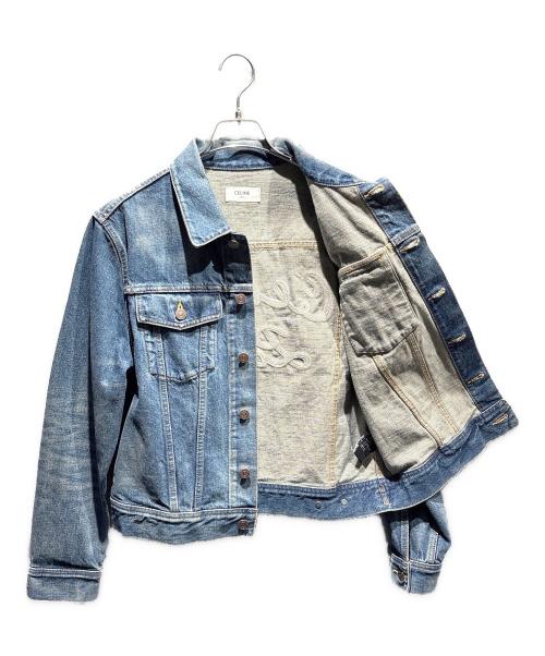 CELINE（セリーヌ）CELINE (セリーヌ) トラッカーデニムジャケット/2Q213930F ブルー サイズ:Mの古着・服飾アイテム