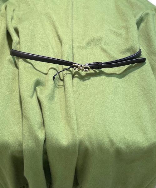 Salvatore Ferragamo（サルヴァトーレ フェラガモ）Salvatore Ferragamo (サルヴァトーレ フェラガモ) カシミヤフリンジコート グリーン サイズ:Sの古着・服飾アイテム