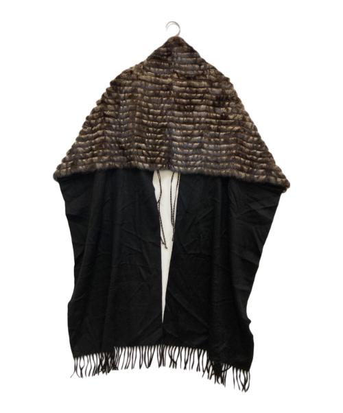 FENDI（フェンディ）FENDI (フェンディ) ミンクファーカシミヤショールの古着・服飾アイテム