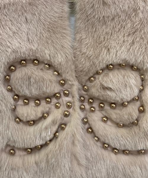 FENDI（フェンディ）FENDI (フェンディ) ミンクファーティペット ピンクの古着・服飾アイテム