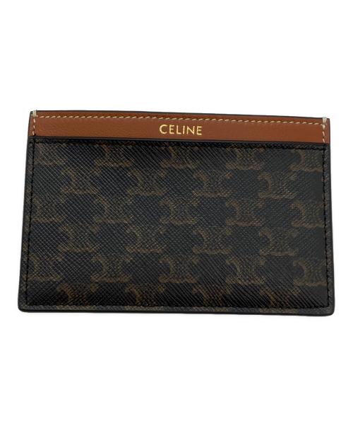 CELINE（セリーヌ）CELINE (セリーヌ) カードケース タン×ブラックの古着・服飾アイテム