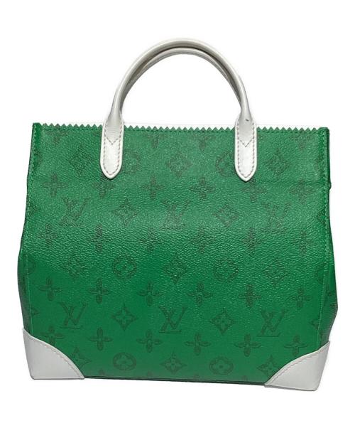 LOUIS VUITTON（ルイ ヴィトン）LOUIS VUITTON (ルイ ヴィトン) トートバッグ グリーン×ホワイトの古着・服飾アイテム