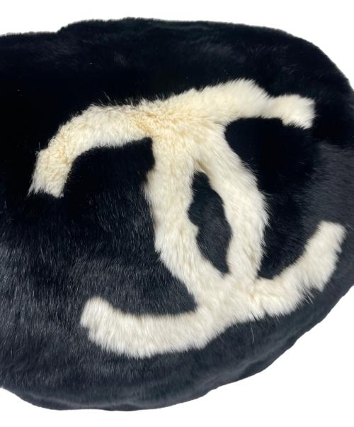 CHANEL（シャネル）CHANEL (シャネル) ラパン ファーチェーンショルダーバッグ ブラックの古着・服飾アイテム