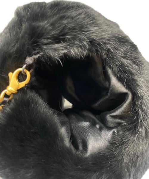 CHANEL（シャネル）CHANEL (シャネル) ラパン ファーチェーンショルダーバッグ ブラックの古着・服飾アイテム