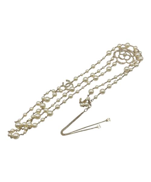 CHANEL（シャネル）CHANEL (シャネル) カメリアパールココマークロングネックレスの古着・服飾アイテム