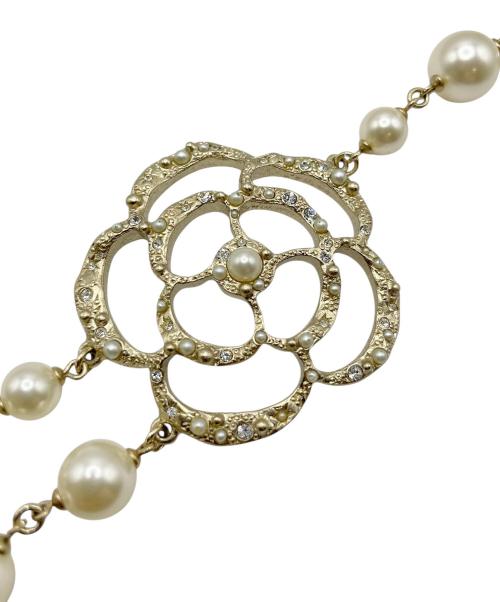 CHANEL（シャネル）CHANEL (シャネル) カメリアパールココマークロングネックレスの古着・服飾アイテム