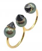 TASAKIタサキ）の古着「Refined Rebellion Luxe Double Finger Ring リファインド リベリオン リュクス ダブルフィンガーリング/RNB-4433/K18YG」