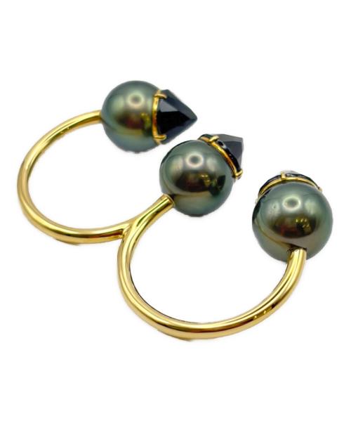 TASAKI（タサキ）TASAKI (タサキ) Refined Rebellion Luxe Double Finger Ring リファインド リベリオン リュクス ダブルフィンガーリング/RNB-4433/K18YG サイズ:11号/12号の古着・服飾アイテム