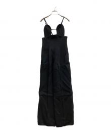 FETICO（フェティコ）の古着「COMBINED ORGANZA 2WAY BRA JUMPSUITS」｜ブラック