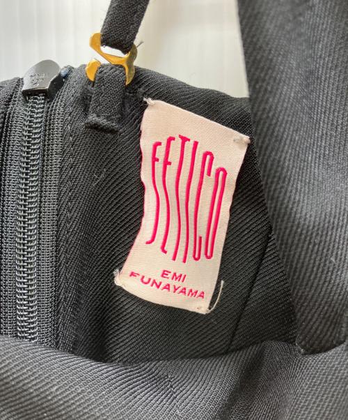 FETICO（フェティコ）FETICO (フェティコ) COMBINED ORGANZA 2WAY BRA JUMPSUITS ブラック サイズ:1の古着・服飾アイテム