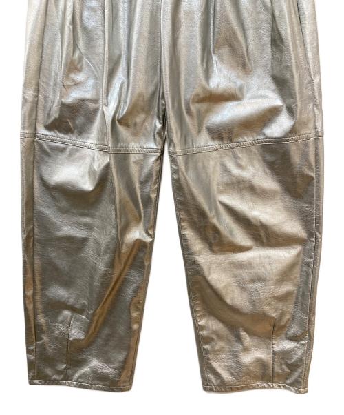 Mediam（ミディアム）Mediam (ミディアム) Fake leather pants シルバー サイズ:2の古着・服飾アイテム