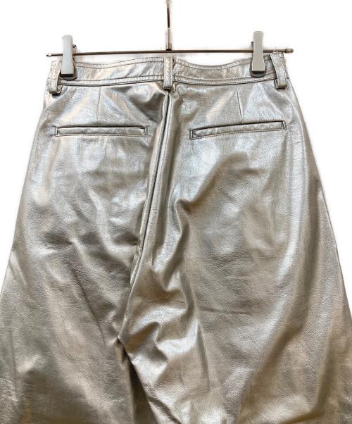 Mediam（ミディアム）Mediam (ミディアム) Fake leather pants シルバー サイズ:2の古着・服飾アイテム