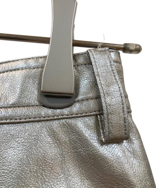 Mediam（ミディアム）Mediam (ミディアム) Fake leather pants シルバー サイズ:2の古着・服飾アイテム