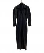 JANE SMITHジェーンスミス）の古着「スキッパーシェイプシャツワンピース」｜ブラック