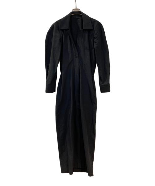 JANE SMITH（ジェーンスミス）JANE SMITH (ジェーンスミス) スキッパーシェイプシャツワンピース ブラック サイズ:36の古着・服飾アイテム