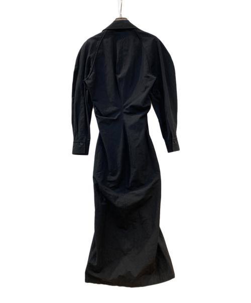 JANE SMITH（ジェーンスミス）JANE SMITH (ジェーンスミス) スキッパーシェイプシャツワンピース ブラック サイズ:36の古着・服飾アイテム