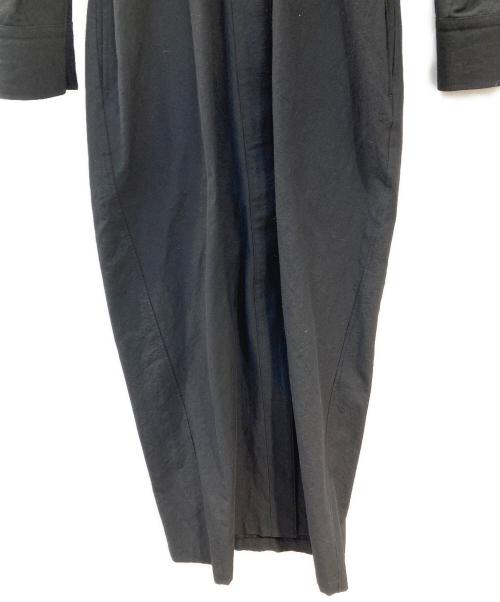 JANE SMITH（ジェーンスミス）JANE SMITH (ジェーンスミス) スキッパーシェイプシャツワンピース ブラック サイズ:36の古着・服飾アイテム