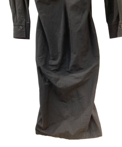 JANE SMITH（ジェーンスミス）JANE SMITH (ジェーンスミス) スキッパーシェイプシャツワンピース ブラック サイズ:36の古着・服飾アイテム