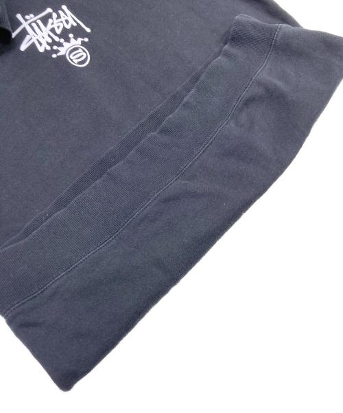 stussy（ステューシー）stussy (ステューシー) プルオーバーパーカー ブラック サイズ:Mの古着・服飾アイテム