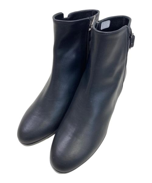 REGAL（リーガル）REGAL (リーガル) ベルテッドショートブーツ ブラック サイズ:25cmの古着・服飾アイテム