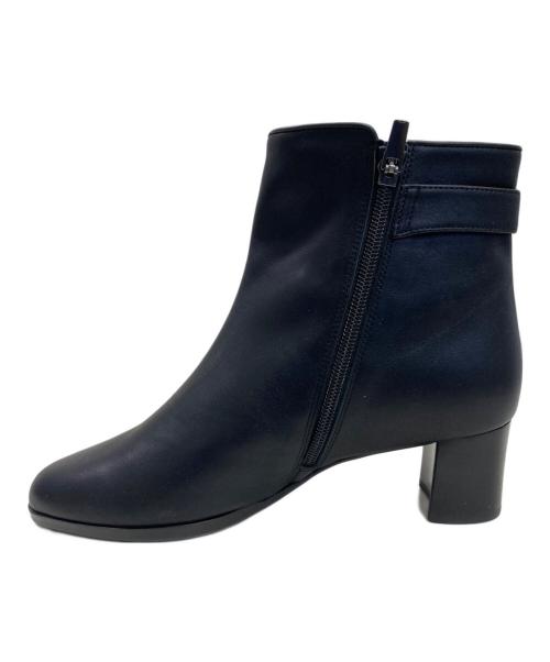 REGAL（リーガル）REGAL (リーガル) ベルテッドショートブーツ ブラック サイズ:25cmの古着・服飾アイテム