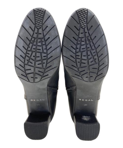 REGAL（リーガル）REGAL (リーガル) ベルテッドショートブーツ ブラック サイズ:25cmの古着・服飾アイテム