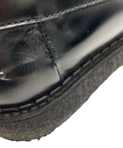 FRED PERRY（フレッドペリー）FRED PERRY (フレッドペリー) GEORGE COX (ジョージコックス) FP X GC TSL LOAFR STUD/TXT LEATHER スタッズタッセルローファー ブラック サイズ:24-25cmの古着・服飾アイテム