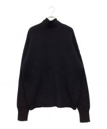 QUALIA（クオリア）の古着「double neck pullover」｜ブラック