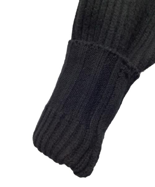 QUALIA（クオリア）QUALIA (クオリア) double neck pullover ブラック サイズ:FREEの古着・服飾アイテム