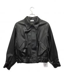 I’m/matereal（イマテリアル）の古着「エコレザージャケット」｜ブラック