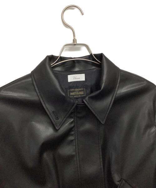 I’m/matereal（イマテリアル）I’m/matereal (イマテリアル) エコレザージャケット ブラック サイズ:Fの古着・服飾アイテム