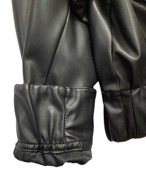 I’m/matereal（イマテリアル）I’m/matereal (イマテリアル) エコレザージャケット ブラック サイズ:Fの古着・服飾アイテム