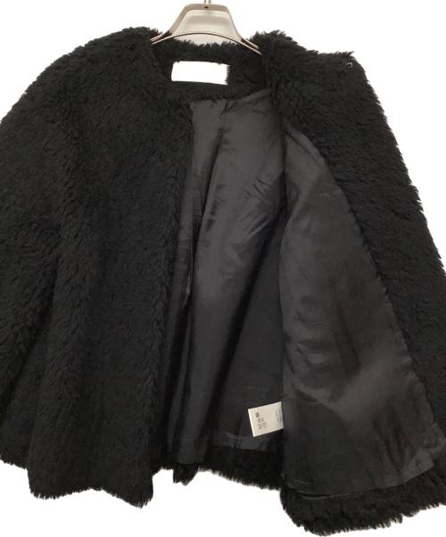 saqui（サキ）saqui (サキ) WOOL PILE SHORT COAT ブラック サイズ:40の古着・服飾アイテム