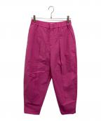 MOGAモガ）の古着「ワッシャーボックスタックパンツ」｜ピンク