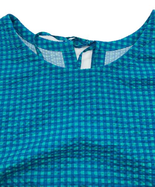 HELLY HANSEN（ヘリーハンセン）HELLY HANSEN (ヘリーハンセン) マリンリゾートシアサッカーワンピース　HW32531 ブルー サイズ:Mの古着・服飾アイテム