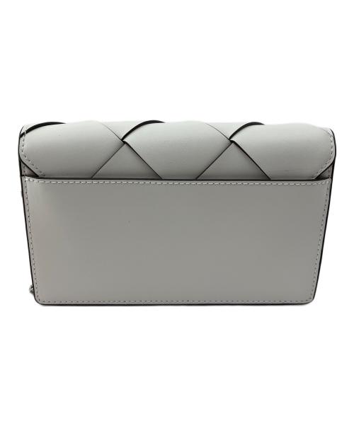 MICHAEL KORS（マイケル・コース）MICHAEL KORS (マイケル・コース) JET SET ウーヴン レザー クロスボディ ミディアム ホワイトの古着・服飾アイテム