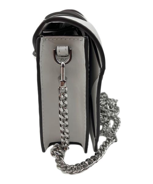 MICHAEL KORS（マイケル・コース）MICHAEL KORS (マイケル・コース) JET SET ウーヴン レザー クロスボディ ミディアム ホワイトの古着・服飾アイテム