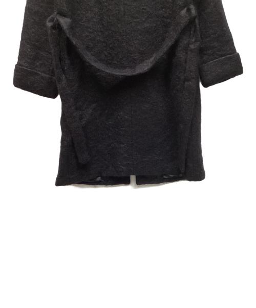 bilitis dix-sept ans（ビリティスディセッタン）bilitis dix-sept ans (ビリティスディセッタン) French Mohair Coat ブラック サイズ:36の古着・服飾アイテム