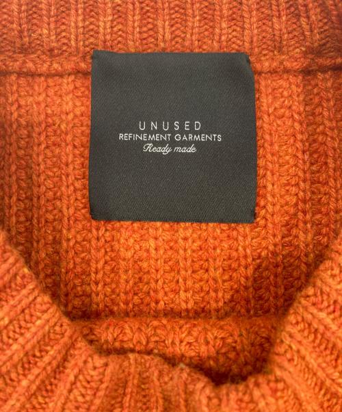 UNUSED（アンユーズド）UNUSED (アンユーズド) ケーブルニット オレンジ サイズ:3の古着・服飾アイテム
