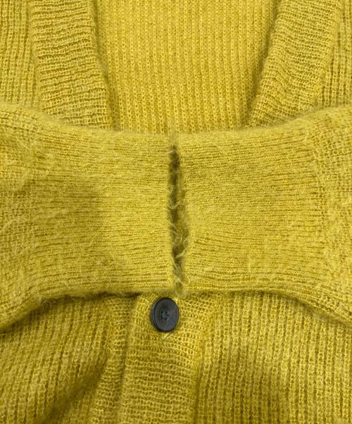 MAISON SPECIAL（メゾンスペシャル）MAISON SPECIAL (メゾンスペシャル) プライムオーバーモヘヤニットカーディガン イエロー サイズ:1の古着・服飾アイテム