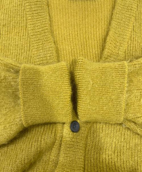 MAISON SPECIAL（メゾンスペシャル）MAISON SPECIAL (メゾンスペシャル) プライムオーバーモヘヤニットカーディガン イエロー サイズ:1の古着・服飾アイテム