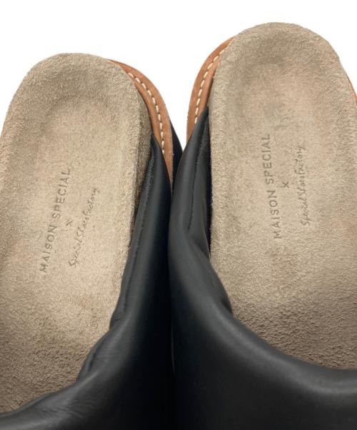 MAISON SPECIAL（メゾンスペシャル）MAISON SPECIAL (メゾンスペシャル) SPECIAL SHOES FACTORY (スペシャルシューズファクトリー) Cork Sole Shower Sandal ブラック サイズ:24 1/2の古着・服飾アイテム