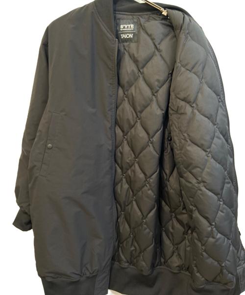 s'yte（サイト）s'yte (サイト) TAION (タイオン) QUILTED DOWN REVERSIBLE LONG MA-1　UB-Y04-920 ブラック サイズ:2の古着・服飾アイテム