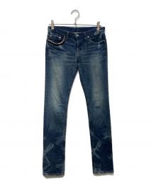 Hysteric Glamour（ヒステリックグラマー）の古着「KINKY スタッズスキニーパンツ 2AP-5632 」｜インディゴ