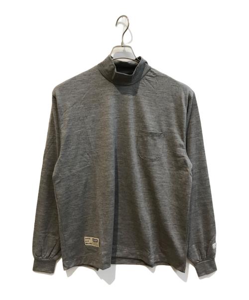 ENDS and MEANS（エンズアンド ミーンズ）ENDS AND MEANS (エンズアンド ミーンズ) Merino Wool Pocket L/S グレー サイズ:Lの古着・服飾アイテム