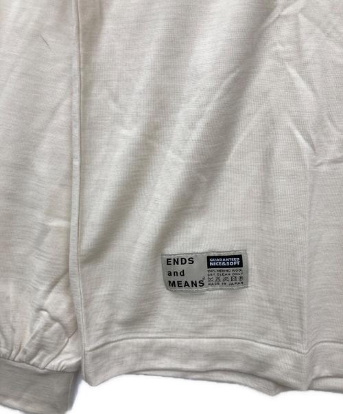 ENDS and MEANS（エンズアンド ミーンズ）ENDS AND MEANS (エンズアンド ミーンズ) Merino Wool Pocket L/S アイボリー サイズ:Lの古着・服飾アイテム