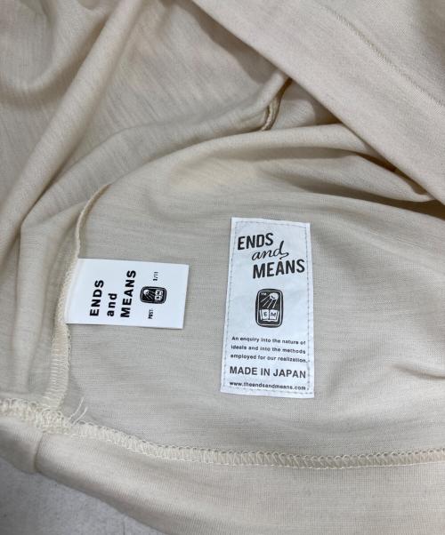 ENDS and MEANS（エンズアンド ミーンズ）ENDS AND MEANS (エンズアンド ミーンズ) Merino Wool Pocket L/S アイボリー サイズ:Lの古着・服飾アイテム